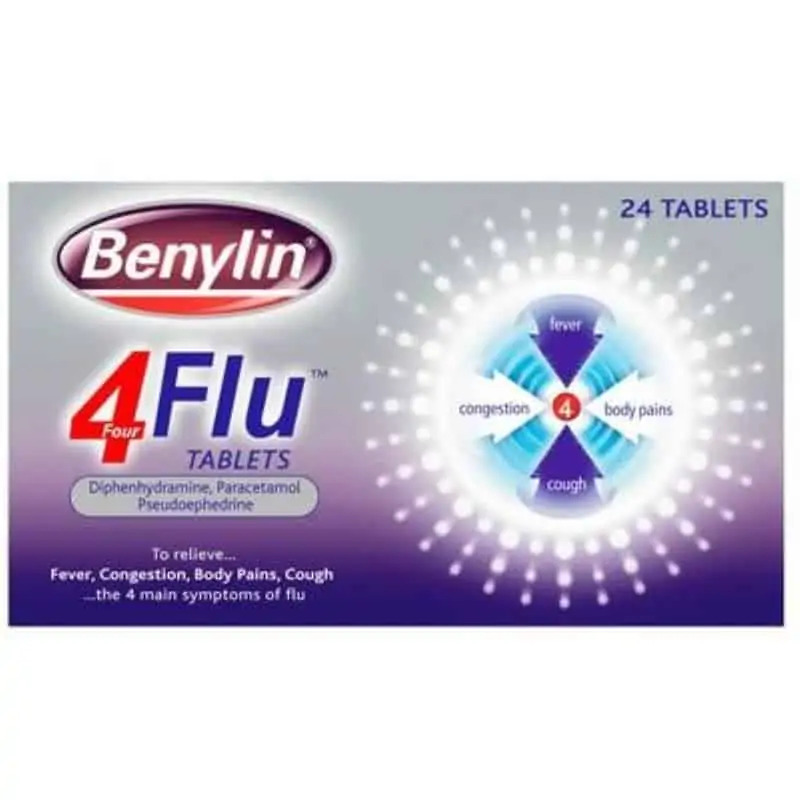 Benylin 4 Flu 24 Tablets