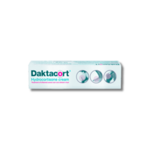 Box of Daktacort Hydrocortisone Cream used to treat fungal skin infections
