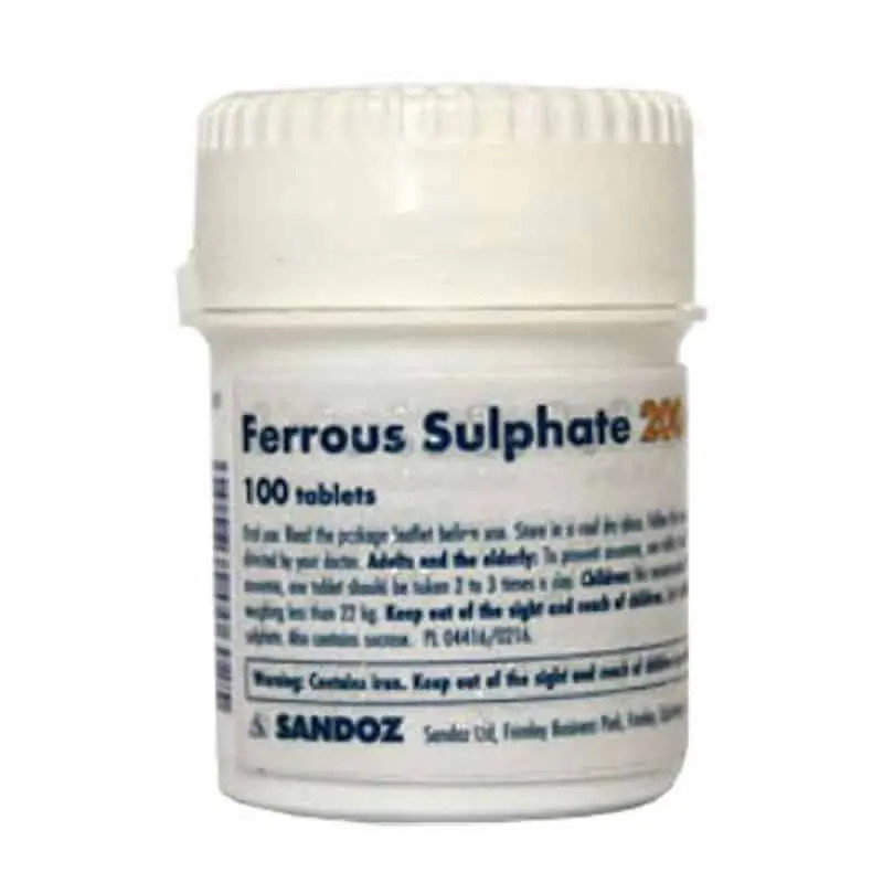 Ferrous Sulphate Tablets 200mg - 100 Tablets