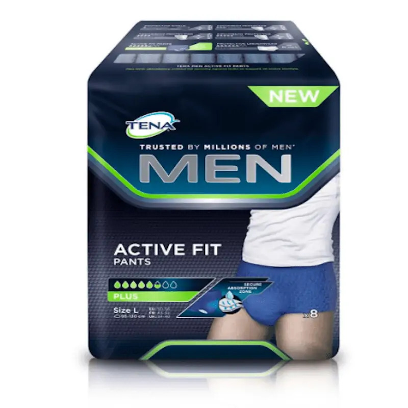 TENA Men Premium Fit Level 4 Pants – Large – Pack Of 8