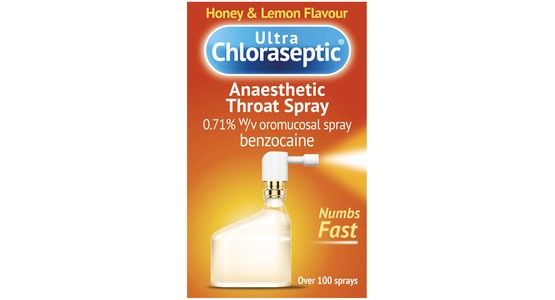 Ultra Chloraseptic Anaesthetic Throat Spray Honey & Lemon 15ml