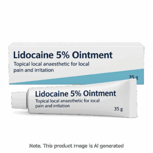 Tube of Lidocaine 5% Ointment for local anaesthetic relief